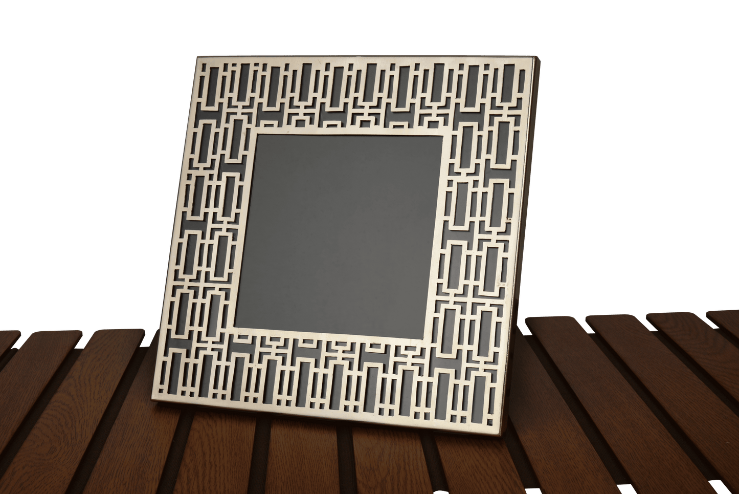 Geometric Brass Photo Frame
