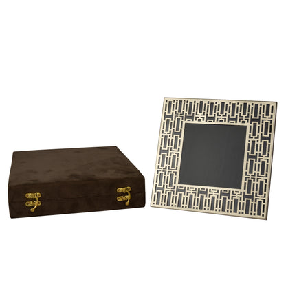 Geometric Brass Photo Frame