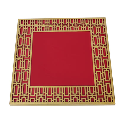 Classic Geometric Brass Photo Frame