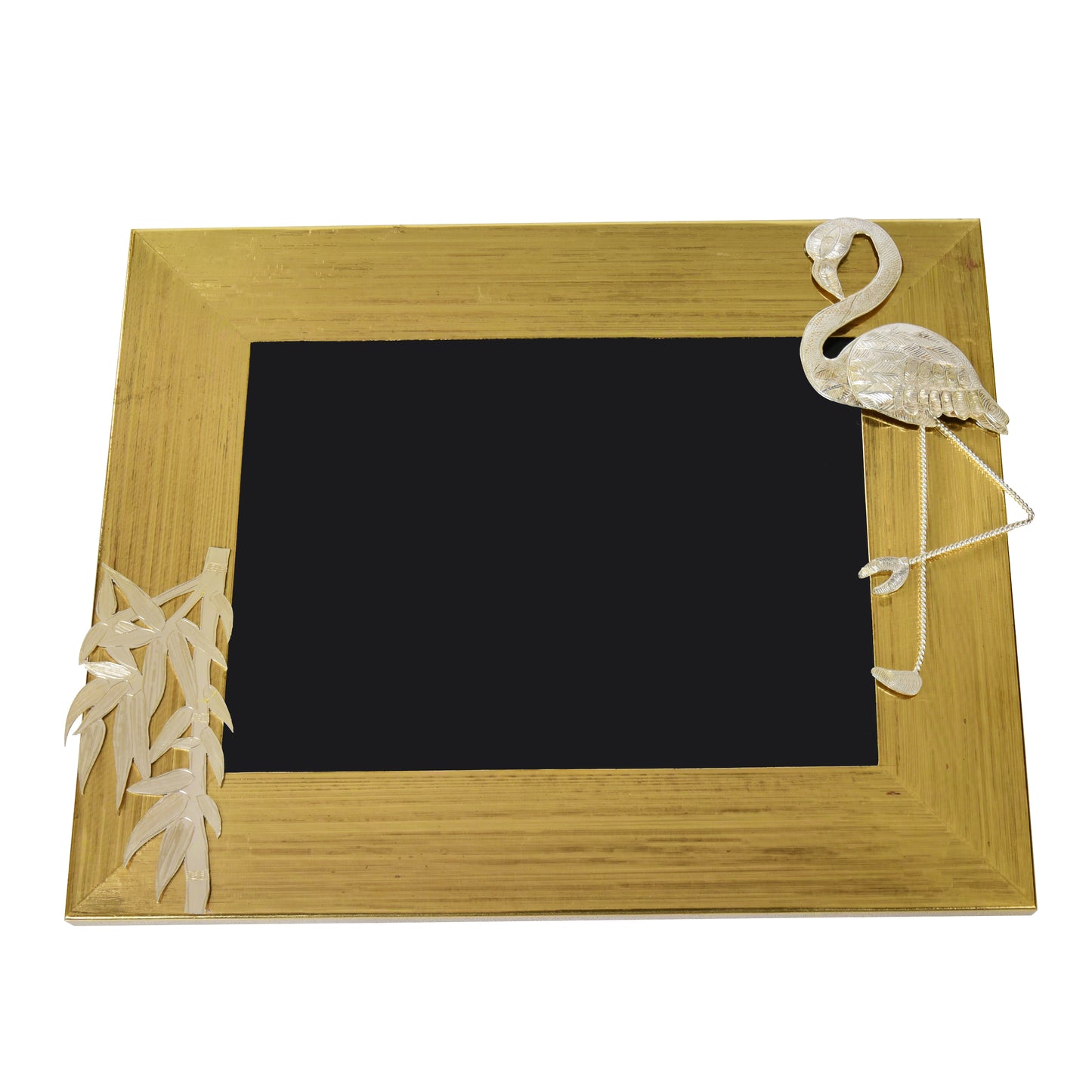 Tropical Flamingo Brass Photo Frame
