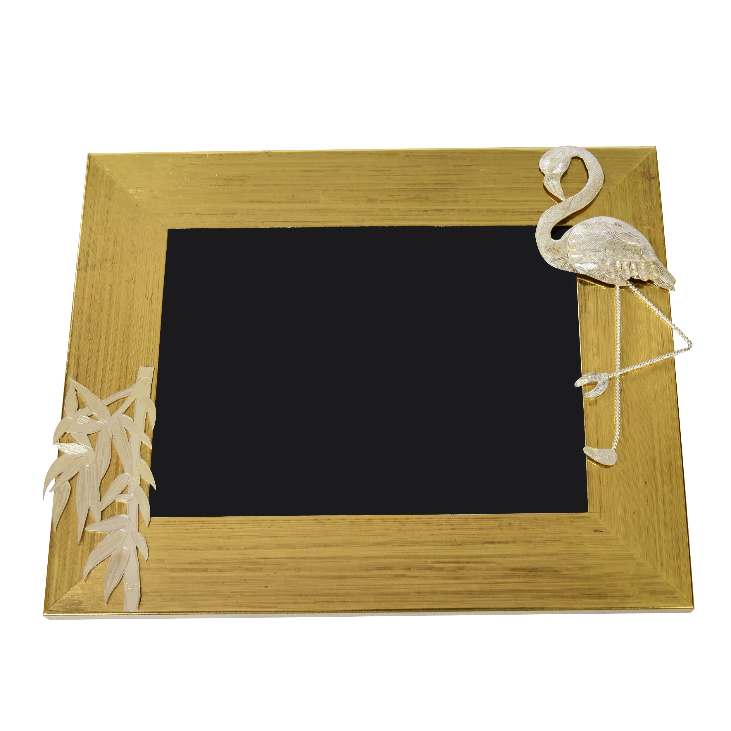 Tropical Flamingo Brass Photo Frame