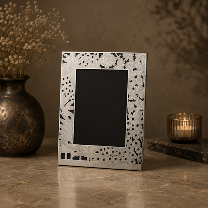 Speckled Silver Photo Frame