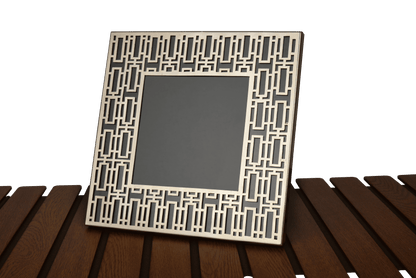 Geometric Brass Photo Frame