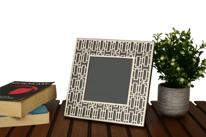 Geometric Brass Photo Frame