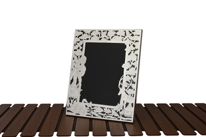 The Aangan Frame – Engraved Silver