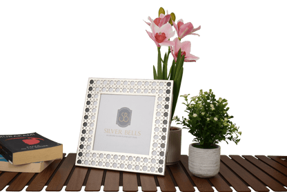 The Zaria Frame – Patterned Silver