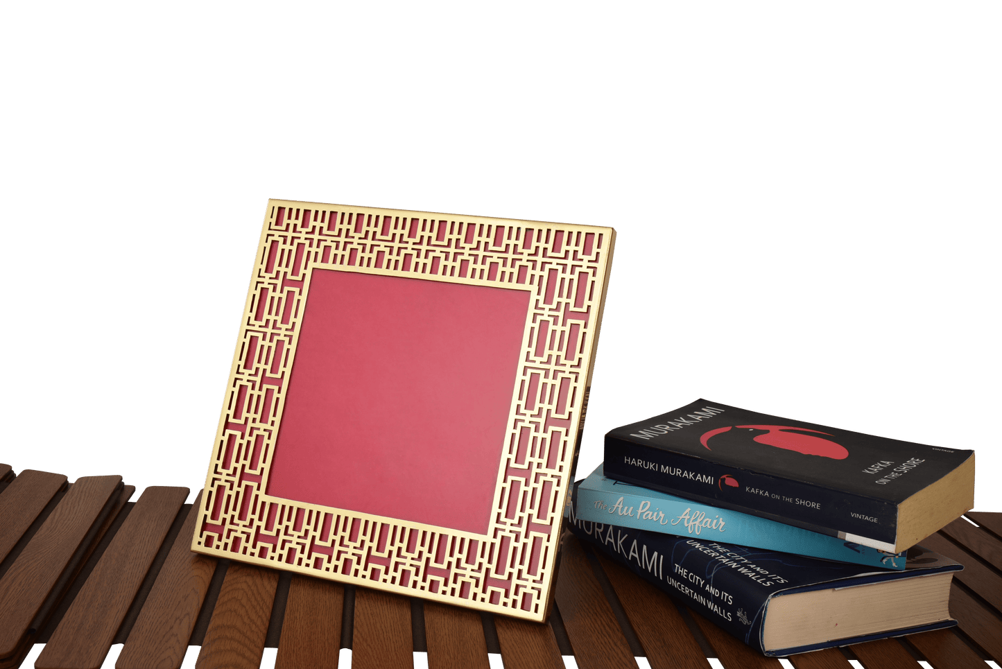 Classic Geometric Brass Photo Frame