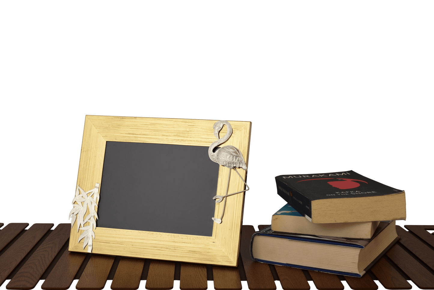 Tropical Flamingo Brass Photo Frame