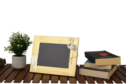 Tropical Flamingo Brass Photo Frame